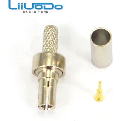 10 pcs/lot) CRC9 connector straight nickelplated crimp for RG174 RG316