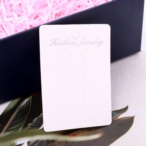 New Style 100PCS/Lot 6.3*8.9cm Jewelry White Hair Clip Paper Card Jewelry new Cards Accept custom logo Wholesale