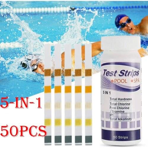 Wholesale 50pcs Multipurpose Chlorine PH Test Strips SPA Swimming Pool Water Tester Paper N66