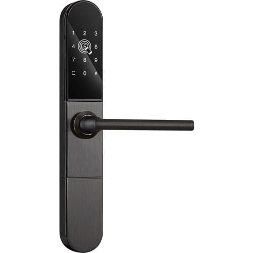 Bluetooth Wifi Smart Door Lock With TTLock App RFID Card Digital Code Key for Aluminum Sliding Glass Door
