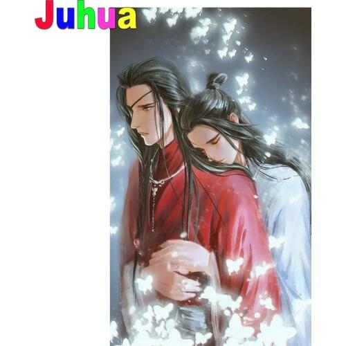 DIY diamond mosaic painting Mo Dao Zu Shi Figure Chinese Anime rhinestone 5D embroidery full round stones cross stitch art Decor