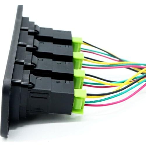 Dolity DRL + LED light+ Driving Recorder+ Fog Light 4 Gang Switch Panel for Toyota