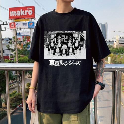 Japanese Anime Tokyo Revengers Summer Sano Manjirou Print Womens T-shirt Casual Tshirts Fashion Men Unisex Short Sleeve Tshirt