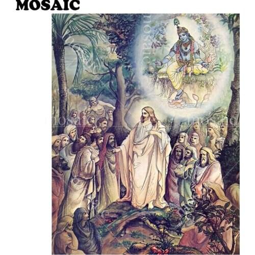 Jesus photo,5d diy Diamond Painting Cross Stitch Mosaic Square Full Diamond Embroidery Home Decoration Mosaic Needlework B350