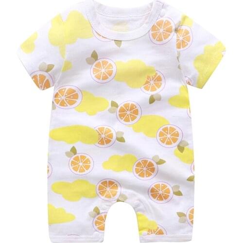 Newborn Infant Baby Boy Girls Cartoon Romper Jumpsuit Sleepwear Casual Summer New Born Clothes Childrens Wear