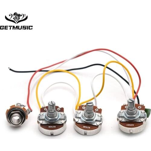 Electric Guitar Prewired Wiring Harness Kit for FD Telecaster Tele Parts 3 Way Toggle Switch 250K Pots Jack