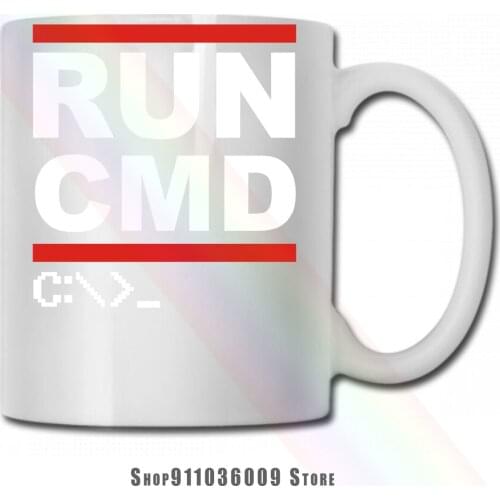 Run Cmd Computer Programmer mug cup tazas