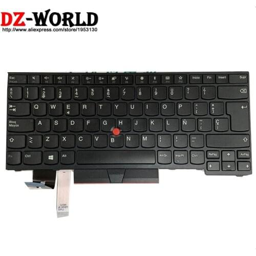 New Original ES Spanish Keyboard for Lenovo Thinkpad E480 T480S L480 T490 E490 T495 L380 L390 Yoga L490 P43s Laptop Teclado