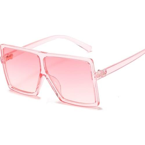 Designer Pink Oversized Sunglasses Kids Fashion Square Sun Glasses For Boys Girls Gradient Mirror Big Brand Vintage Eyewear