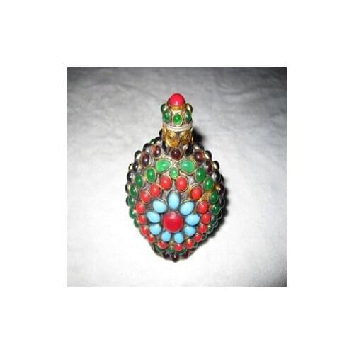 Rare old Qing Dynasty copper sunff bottle,,best collection,Free shipping