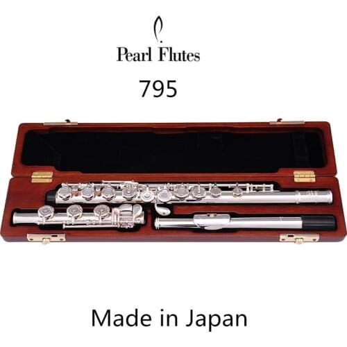 Inci Quantz 665 flüt yüksek kalite gümüş kaplama 17 tuşları flüt açık delik e-mech flüt müzik aleti