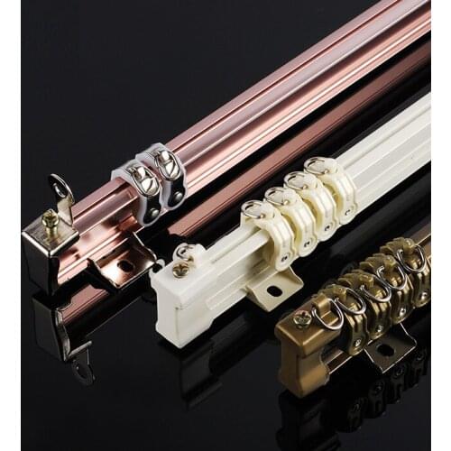 Curtain rail White Modern style Visible Track Nano Silencer Curtains accessories Plastic Bendable Curtain track