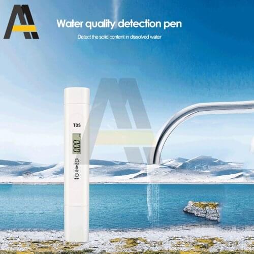 TDS-M1S Water Quality Test Pen 0~9990ppm 3V Tap Water and Drinking Water Quality Tester White