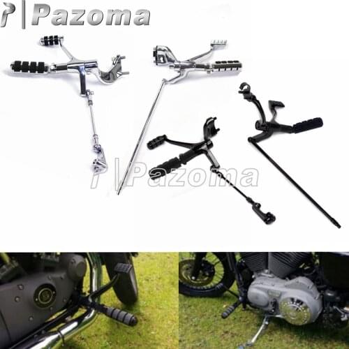 1Set Motorcycle Forward Controls Pegs Levers Linkages For Harley Sportster Forty Eight XL 1200 SuperLow Iron XL 883 2014-2018