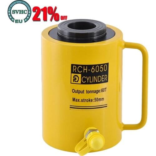 1PC 60T 50mm RCH-6050 hydraulicjack,hydraulic hollow plunger jack,hollow plunger ram,hydraulic hollow cylinder