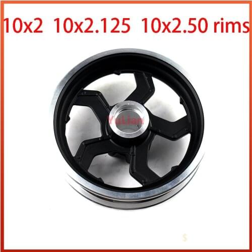 10 inch Electric scooter wheel hub 10 inch aluminum alloy wheel tyre rims 10x2 10x2.125 10x2.50 10x2.25 tires rims