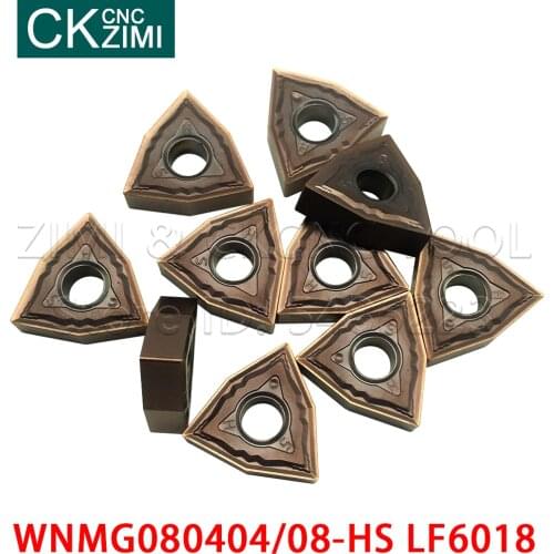 10PC WNMG080404-HS WNMG080408-HS WNMG431-HS WNMG432-HS LF6018 Carbide Turning Inserts lathe cutter CNC tools for stainless steel