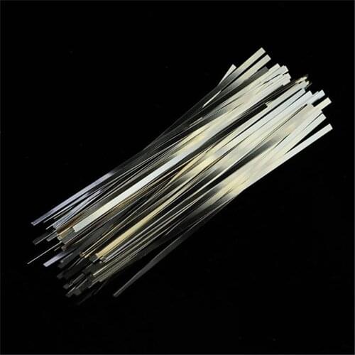 100pcs/lot 0.15mm x 12mm x 100mm Quality low resistance 99.96% pure nickel Strip Sheets for battery spot welding machine