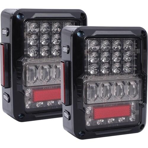 30W LED Taillight With DOT And EMARK Brake Lamp Rear Signal Reversing Turning Light With DRLFor Lada Jeep Wrangler JK2017-2018