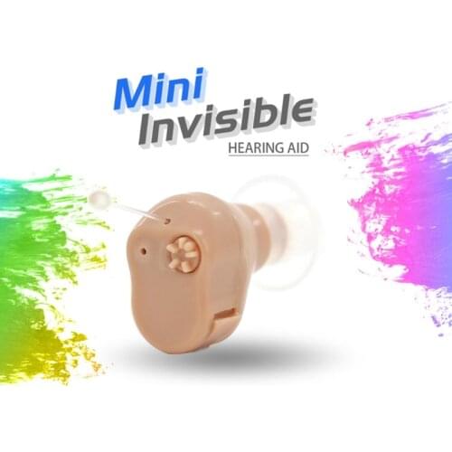 2021 New Hearing Aid Mini In-Ear Sound Amplifier Wireless Headset Support with Battery