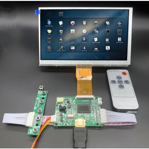 7inch 1024*600 HD LCD Display Screen High Resolution Monitor Driver Control Board HDMI For Android Windows Raspberry Pi