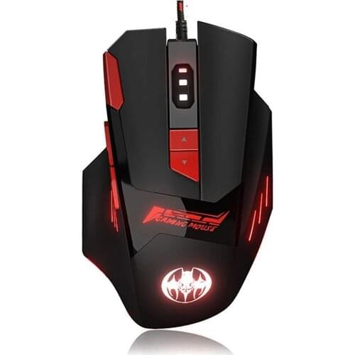 8D USB Wired 7 Grades 6800 DPI Mouse RGB LED Light Gaming Mouse Gamer Computer Mouse For Dota 2 Overwatch LOL