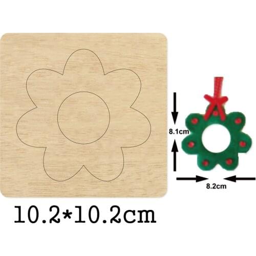 Diy flower earring Wood die Mould 2020 new craft scrapbooking cutting dies compatible with most of machines