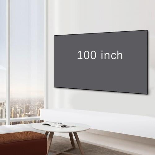 ALINCOO Projector Screen 100inch for Long Focus Laser Projector Ambient Light Rejecting Screen Anti Light Curtain