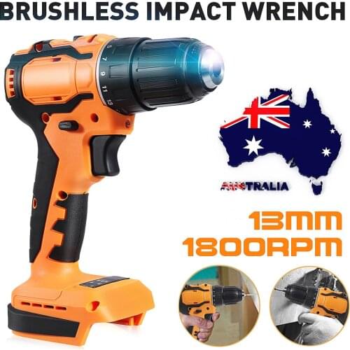 10mm 3 in 1 Electric Cordless Brushless Impact Drill Hammer Screwdriver 90Nm For Makita 18V Battery Rechargable DIY Power Tools