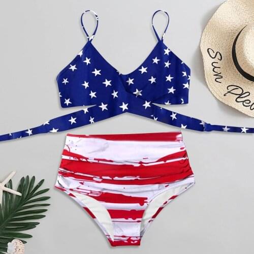 Hot Sale Women Bikini Set Women Swimwear High Waist Bikini Set Folral Push-up Padded Bathing Swimsuit Beachwear swimwear women