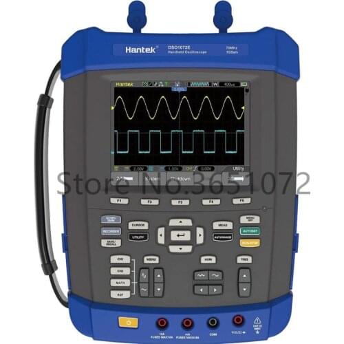 Hantek DSO1072E 2 Channel 70MHz Bandwideth 2M Memory Depth Digital Oscilloscope/Multimeter/Recorder 5.6 inch TFT