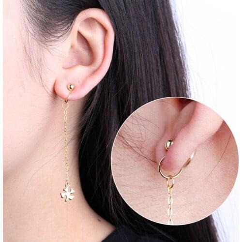 10Pack Clip-on Earring Converter with Easy Open Loop DIY Earring Turn Any Studs or Pierced into Clip on Jewelry Findings