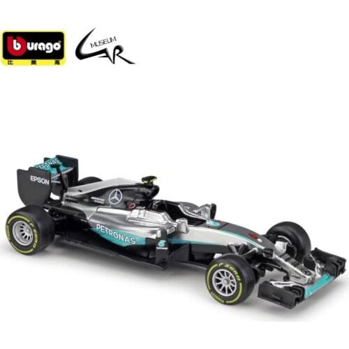 Bburago 1:43 Model Car Simulation Alloy Mercedes-Benz 2016 F1 W07 Racing Simulation Alloy Model Rosberg Hamilton