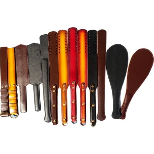 Full Collection Spanking Spoons Leather Spanking Paddle Spank Floggers