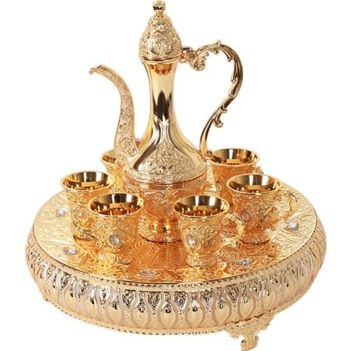 New Pattern Flagon Liquor Divider Household Wine Set High Plate with Diamond Party Special Wine Container