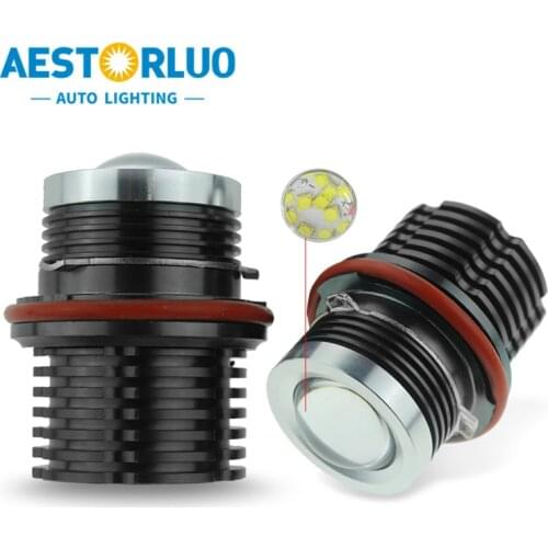 2pcs Factory Supply Canbus 160W E39 Angel Eyes Halo Ring LED Marker For BMW E87 E82 E88 E60 E61 E64 E65 E83 E53White12V