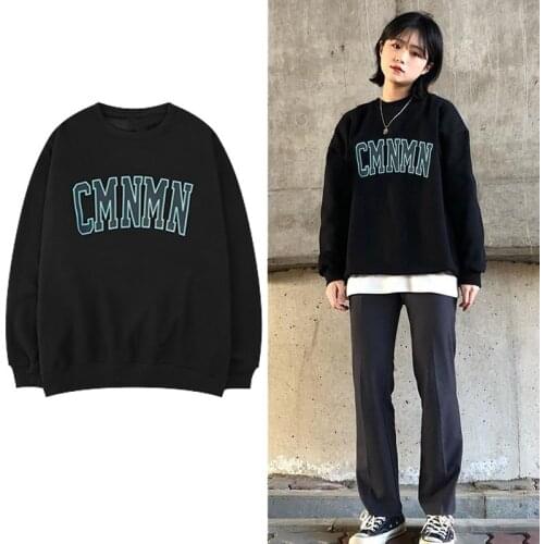 SUNOWE Korean Fashion Harajuku Couples Sweatshirt Cartoon Print Sweater Crew Neck Pullover Long Sleeve Jacket