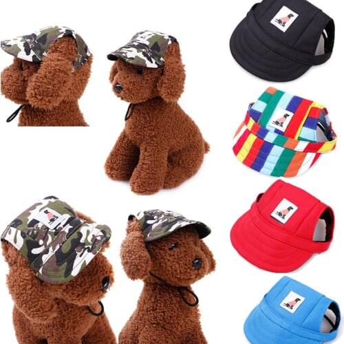 Teddy Dog Baseball Hat Pet Accessories Pet Sunshade Cap Cute Handsome Fashion Protection Pet Outdoor Play Sunscreen