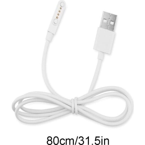 C1FB Universal Smart Watch Charger For KW88 KW18 GT88 G3 Smartwatch USB Power Charger Cable 4 Pin Magnetic Charging Cables