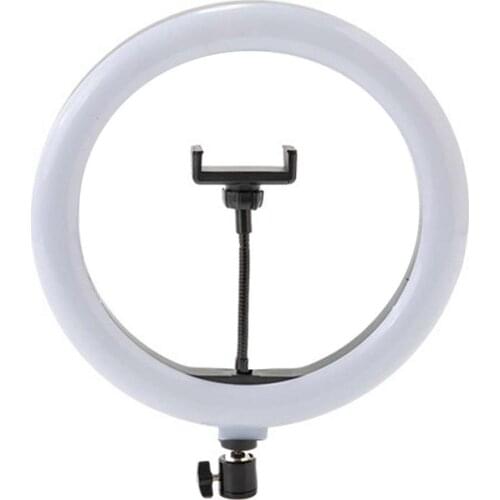 10/12inch USB Selfie Ring Light With Tripod Stand Phone Holder, Three Color Dimmable LED Photo Fill Light For Live Stream Video