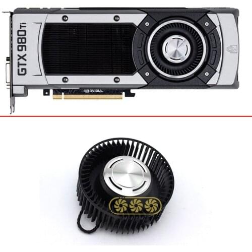 66MM 4PIN 12V GPU FAN For MSI GeForce GTX 980Ti Founders Edition Cooling Fans