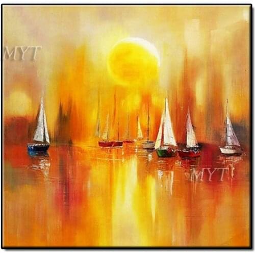 High Quality New Arrival 100% Handpainted Paintings Wall Art Home Decor Picture Modern Oil Painting On Canvas Unframe