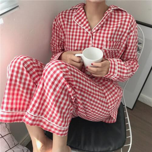 Autumn Women Fashion Leopard Print Pajamas Set Casual Loose Turn-down Collar Long Sleeve Tops + Pants 2PCS Suit Sleepwear Pajama