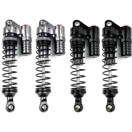 2/4Pcs Aluminium Alloy 90Mm Absorber Shocks For 1/10 Scale Rc Rock Crawlers Axial Scx10 D90 Truck