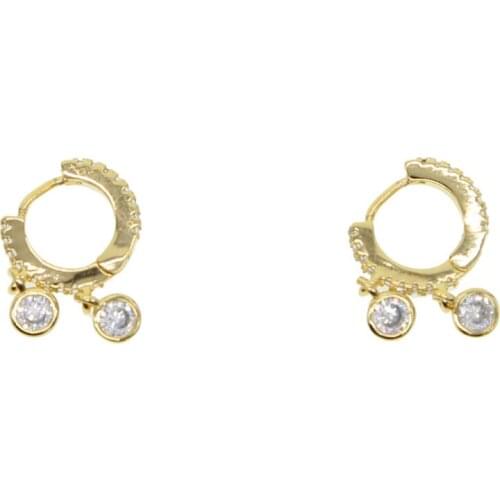 2018 minimal gold color earring mini circle hoop lovely multi piercing women gift jewelry latest delicate dainty jewelry