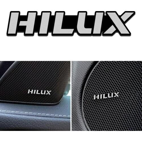 4pcs NEW fit for Toyota Hilux surf vigo revo 2017 2018 Aluminum Alloy sticker car stereo Stickers car Accessories