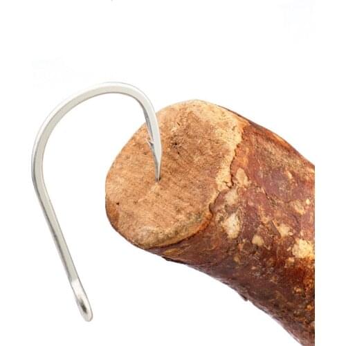 5pcs Stainless steel Down shot Rig Hook Drop Shot Hook Wide gap Worm Hook with Swivel Fishing Hook Fishing Accessories