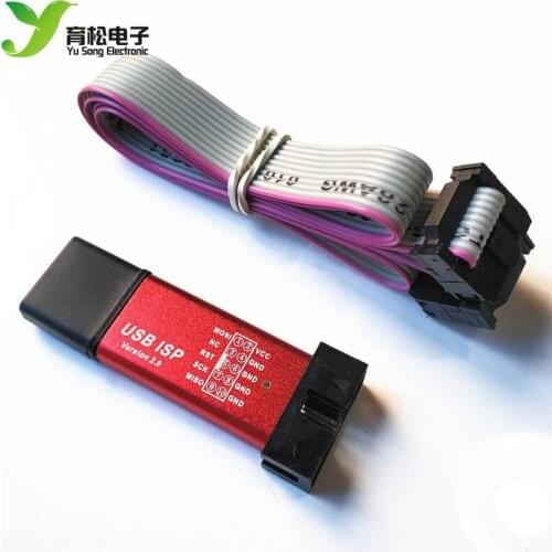 51 MCU download line 51AVR USBasp downloader USB ISP programming burner jtag with shell