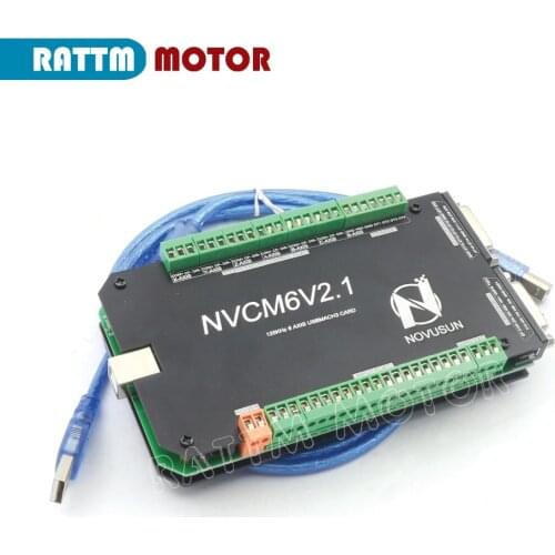 6 Axis 200KHZ NVCM MACH3 USB Motion Control Card CNC Controller for CNC Router Stepper Motor Servo motor from RATTM MOTOR