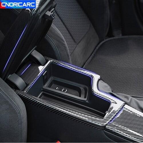 Car Styling For BMW 3 4 Series 3GT F30 F31 F32 F33 F36 2013-19 LHD Armrest Storage Box Frame Cover Trim Interior sticker